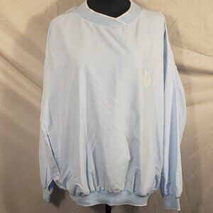 Green Lamb Light Blue Golf Pullover Embroidered Gleneagles Logo - L